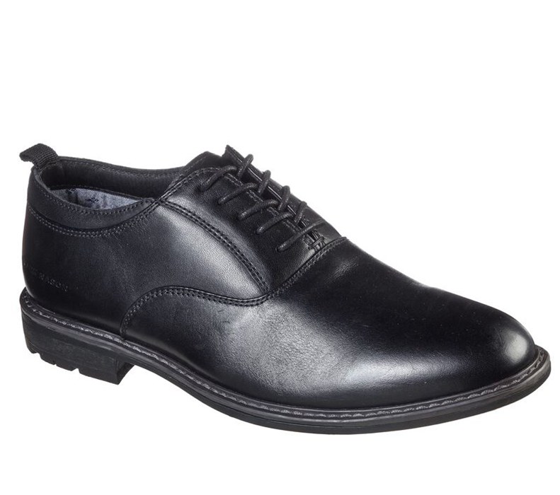 Skechers Ottomatic - G&T - Mens Lace Up Shoes Black [AU-LQ2019]